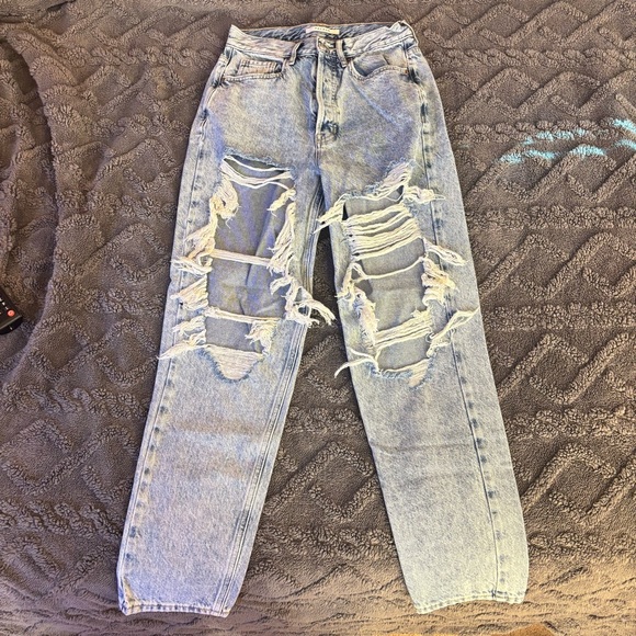 Women’s PacSun Ultra High Rise Slim Ripped Jeans - Picture 2 of 5